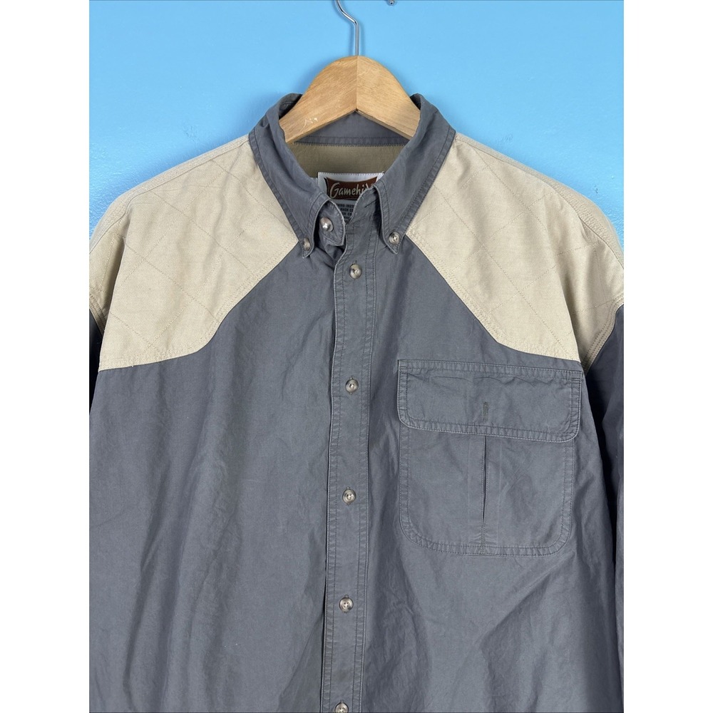 Gamehide Shooting Shirt Long Sleeve Button Down Large Padded Shoulders